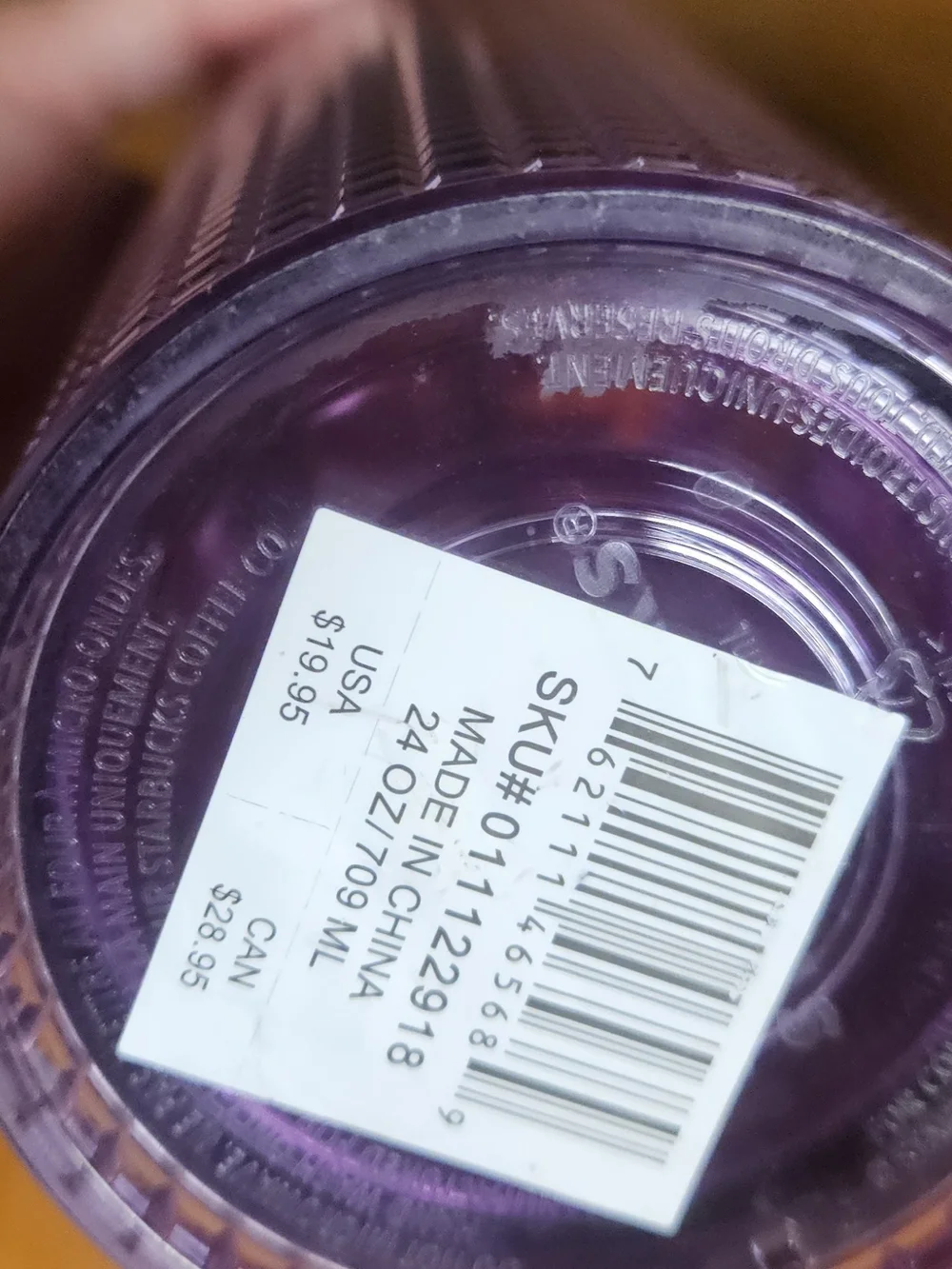 Starbucks Pink/Purple Studded Tumbler with Straw